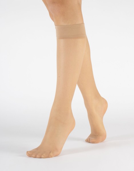 Cette - 2 pairs sheer knee highs made of recycled polyamide