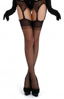 Cecilia de Rafael - Media 100% Nylon para liguero, extrema transparencia Cecilia de Rafael - Media 100% Nylon para liguero, extrema transparencia