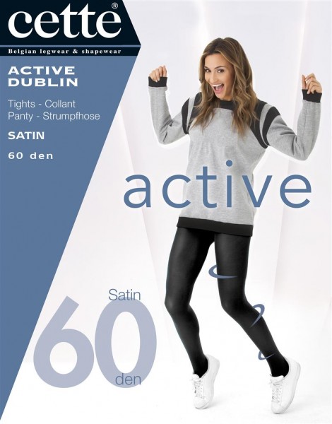 Cette Active Dublin - 60 denier opaque tights with satin finish and vitalizing effect