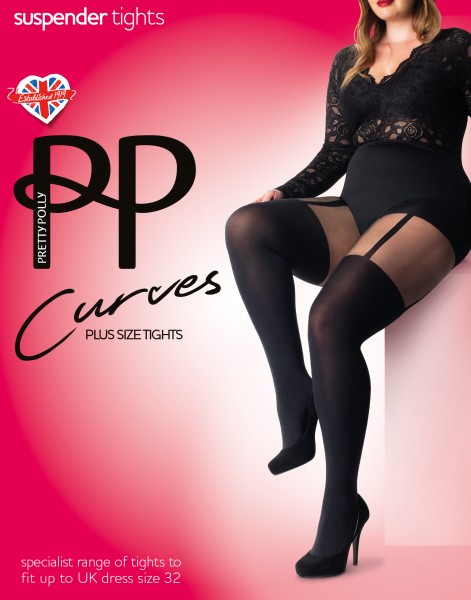 Pretty Polly Curves Suspender Plus Size Panty