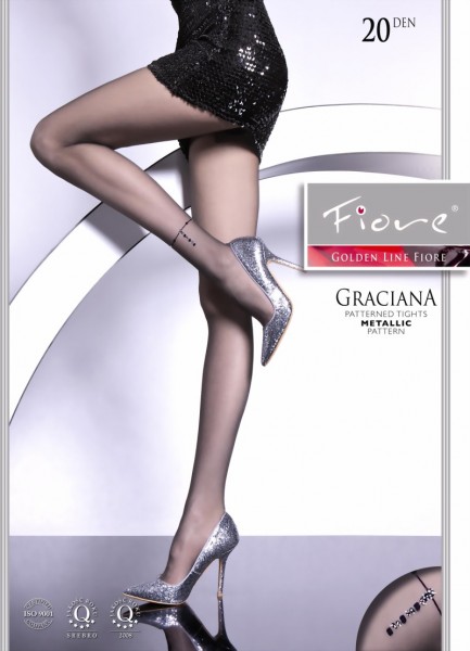 Fiore - Elegant, subtle patterned tights Graciana 20 DEN