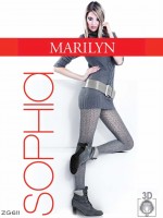 Marilyn - Patterned fishnet tights with cotton Sophia, 120 DEN Marilyn - Patterned fishnet tights with cotton Sophia, 120 DEN