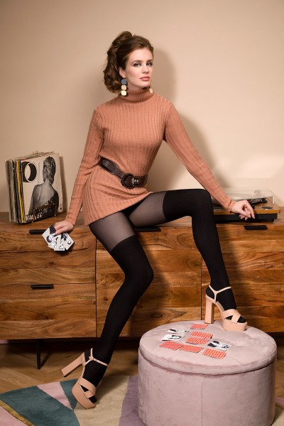 Gabriella - Stylish over-the-knee tights Rita, 40 den