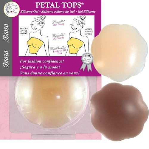 CUBIERTAS DE PEZONES DE GEL DE SILICONA® - 2 1/4 DIÁMETRO Beige