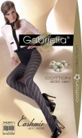 Gabriella - Elegant patterned cotton tights Cashmir, 200 den Gabriella - Elegant patterned cotton tights Cashmir, 200 den
