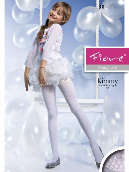 Fiore - Elegant patterned childrens tights Kimmy 40 denier