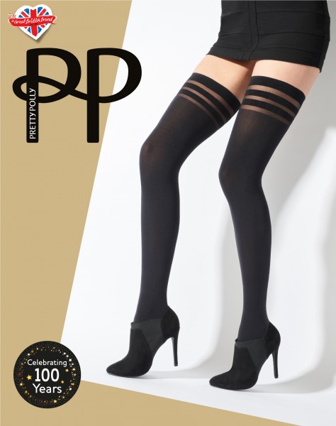 Pretty Polly 80 Denier Banded Top Hold Ups