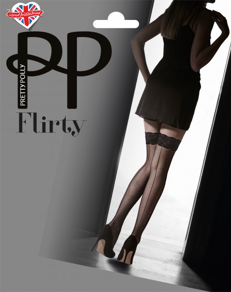 Pretty Polly Velvet Lace Backseam Medias