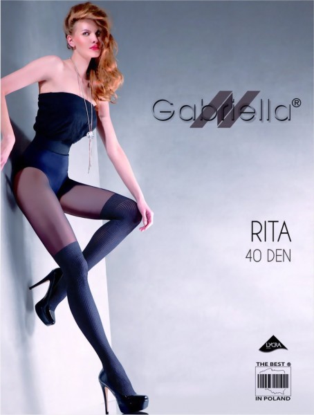 Gabriella - Stylish over-the-knee tights Rita, 40 den