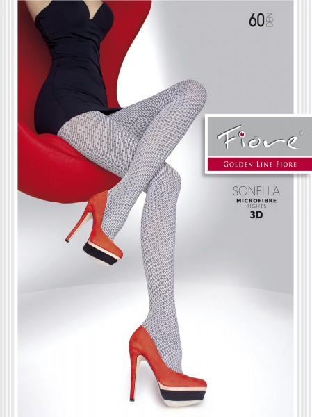 Fiore - Opaque patterned tights 60 DEN