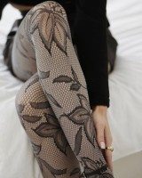 Gabriella - Elegant floral pattern fishnet tights Ivet Gabriella - Elegant floral pattern fishnet tights Ivet