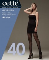 Cette Size Plus Collection Avignon - Soft, openwork pattern tights with cotton Cette Size Plus Collection Avignon - Soft, openwork pattern tights with cotton